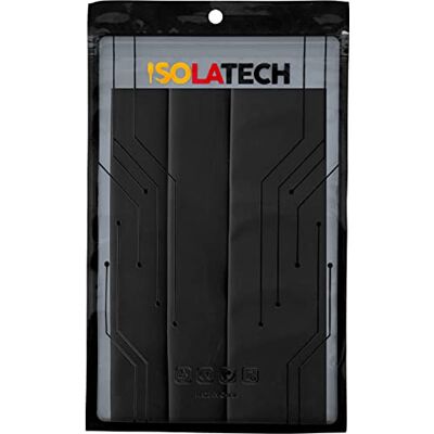 ISOLATECH Krimpkous set Ø 70 mm 0,6 m zwart 2:1 3 x 20 cm, polyolefine, zonder lijm, niet gemarkeerd, voor kabelisolatie, uv-bestendig ISOLATECH Krimpkous set Ø 70 mm 0,6 m zwart 2:1 3 x 20 cm, polyolefine, zonder lijm, niet gemarkeerd, voor kabelisolatie, uv-bestendig