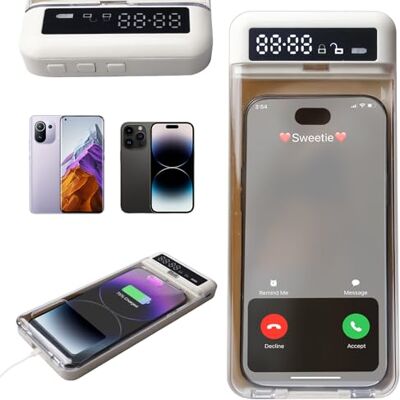GBKDQQ Mobiele telefoon slot doos met timer, mobiele telefoon stopcontact, mobiele telefoon veiligheidskist, afsluitbare veiligheidsdoos, compatibel met smartphones GBKDQQ Mobiele telefoon slot doos met timer, mobiele telefoon stopcontact, mobiele telefoon veiligheidskist, afsluitbare veiligheidsdoos, compatibel met smartphones