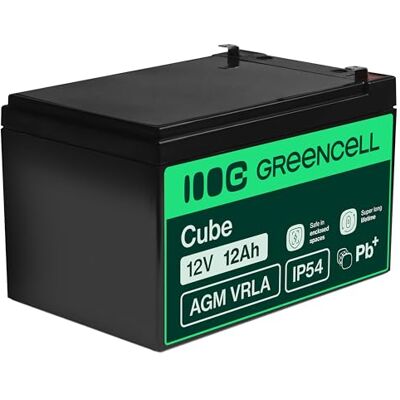Green Cell AGM AGM07 VRLA loodaccu, 12 V, 12 Ah, reserveaccu, loodaccu, reserve-accu, lood-accu, reservebatterij, gelaccu, reservebatterij, snelontladingsaccu Green Cell AGM AGM07 VRLA loodaccu, 12 V, 12 Ah, reserveaccu, loodaccu, reserve-accu, lood-accu, reservebatterij, gelaccu, reservebatterij, snelontladingsaccu