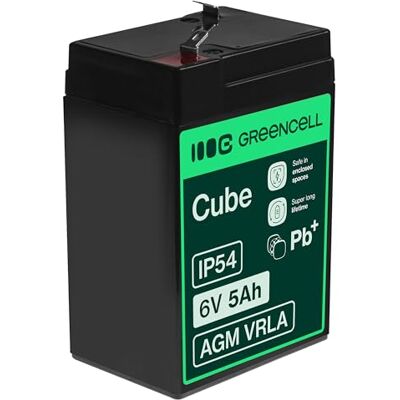 Green Cell AGM 6 V 5 Ah VRLA loodaccu voor speelgoed en grasmaaiers Green Cell AGM 6 V 5 Ah VRLA loodaccu voor speelgoed en grasmaaiers