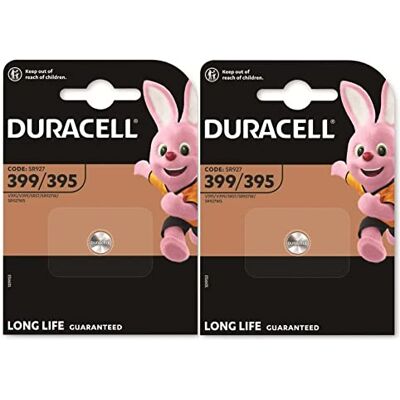 Duracell 399/395, SR927, horlogebatterij, 2 batterijen Duracell 399/395, SR927, horlogebatterij, 2 batterijen