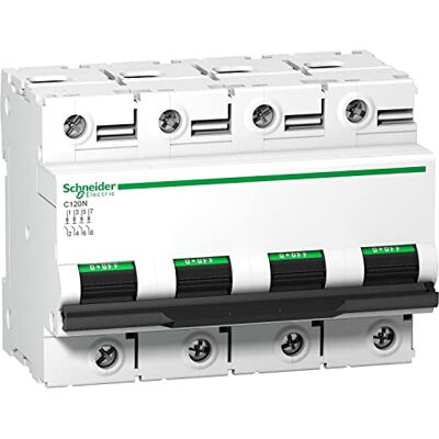 Schneider Electric C120N 4P 100A C 10.000A 415V Mini CI Schneider Electric C120N 4P 100A C 10.000A 415V Mini CI