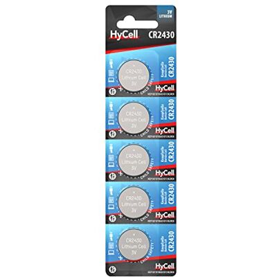 Ansmann HyCell CR2430 3V Lithium knoopcelbatterijen, 5 stuks, premium kwaliteit met zeer lange levensduur/275 mAh capaciteit voor weegschaal, klok, autosleutel, digitale camera Ansmann HyCell CR2430 3V Lithium knoopcelbatterijen, 5 stuks, premium kwaliteit met zeer lange levensduur/275 mAh capaciteit voor weegschaal, klok, autosleutel, digitale camera