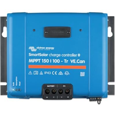 Victron Energy SmartSolar MPPT Tr VE.Can 150 V 100 ampère 12/24/36/48 volt zonne-laadregelaar (Bluetooth) Victron Energy SmartSolar MPPT Tr VE.Can 150 V 100 ampère 12/24/36/48 volt zonne-laadregelaar (Bluetooth)