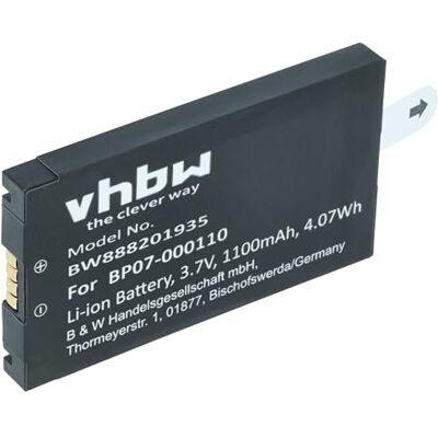 vhbw Reserveaccu voor Datalogic 11300794, 3H21-0000370, 800065-56, 94ACC0083 voor barcodescanner (1100 mAh, 3,7 V, Li-Ion) vhbw Reserveaccu voor Datalogic 11300794, 3H21-0000370, 800065-56, 94ACC0083 voor barcodescanner (1100 mAh, 3,7 V, Li-Ion)