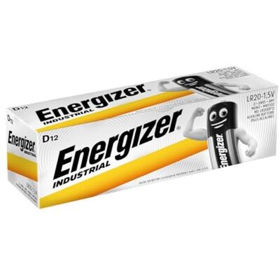 Energizer INDUSTRIALES LR20 (D) DP12 BR, wegwerp-alkalinebatterij 636108, zwart Energizer INDUSTRIALES LR20 (D) DP12 BR, wegwerp-alkalinebatterij 636108, zwart