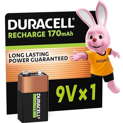 Duracell oplaadbare Ultra-batterijen type 9V1 170 mAh, set van 1 batterij Duracell oplaadbare Ultra-batterijen type 9V1 170 mAh, set van 1 batterij