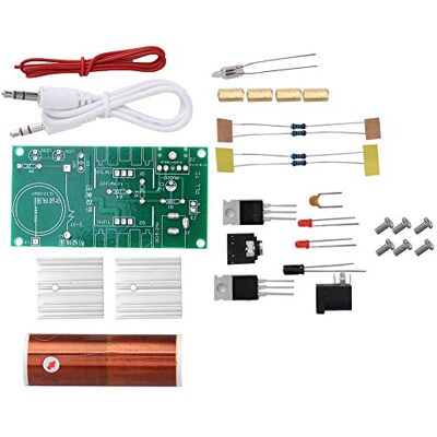 Walfront Módulo de Bobina Tesla, Mini Módulo Elektrische Bobina Altavoz de Plasma Kit Electrónico de Bricolaje sin Ensamblar Herramienta 15 W DC 15-24 V 2 A Placa de Altavoz Walfront Módulo de Bobina Tesla, Mini Módulo Elektrische Bobina Altavoz de Plasma Kit Electrónico de Bricolaje sin Ensamblar Herramienta 15 W DC 15-24 V 2 A Placa de Altavoz