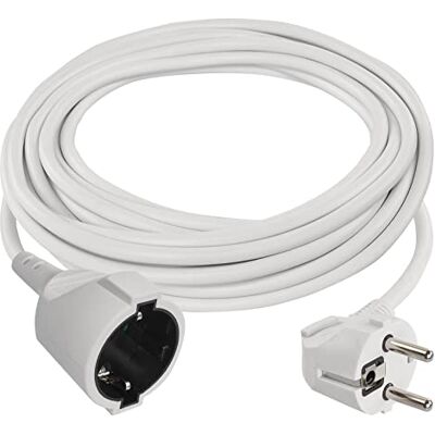 EMOS IP20 verlengkabel 7 m 1 Schuko stopcontact 250 V, 16 A, 3680 W hoogwaardige pvc-isolatie H05VV-F3G 1,5 mm2 verhoogde aanraakbeveiliging Voor gebruik binnenshuis wit EMOS IP20 verlengkabel 7 m 1 Schuko stopcontact 250 V, 16 A, 3680 W hoogwaardige pvc-isolatie H05VV-F3G 1,5 mm2 verhoogde aanraakbeveiliging Voor gebruik binnenshuis wit