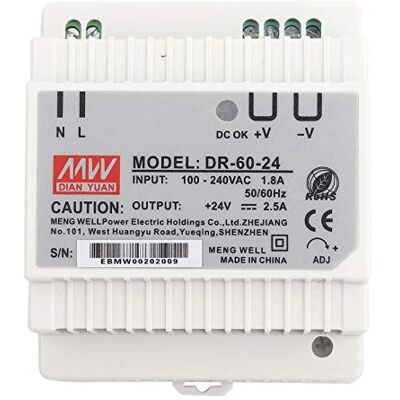 Walfront DR-60-24 24 V AC / DC enkele uitgang industriële spoorstroombron industriële schakelaar Walfront DR-60-24 24 V AC / DC enkele uitgang industriële spoorstroombron industriële schakelaar