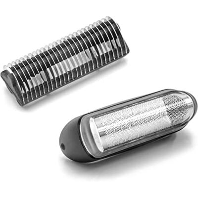 vhbw 1 messenblok, 1 lemmet met houder, compatibel met Braun CruZer Z40, CruZer1, CruZer2, CruZer3, CruZer4 Face, CruZer5 Face, CruZer6 Face, Z50, Z60 scheerapparaat, zwart/zilver vhbw 1 messenblok, 1 lemmet met houder, compatibel met Braun CruZer Z40, CruZer1, CruZer2, CruZer3, CruZer4 Face, CruZer5 Face, CruZer6 Face, Z50, Z60 scheerapparaat, zwart/zilver