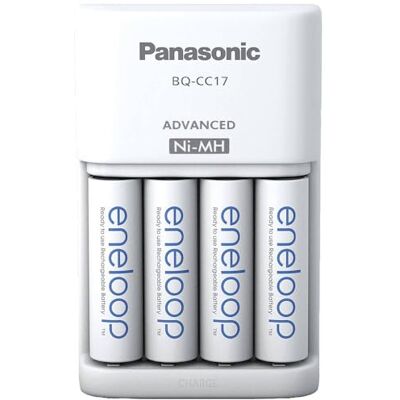 Eneloop Smart-oplader voor 1-4 AA/AAA Ni-MH-batterijen, inclusief 4 AA/Mignon met versterkte capaciteit en 7 veiligheidsfuncties Eneloop Smart-oplader voor 1-4 AA/AAA Ni-MH-batterijen, inclusief 4 AA/Mignon met versterkte capaciteit en 7 veiligheidsfuncties