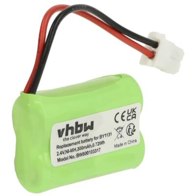 vhbw Vervangende batterij compatibel met Motorola MBP16, MBP16/2 Babyfoon Babyfone Babytalker (300 mAh, 2,4 V, NiMH) vhbw Vervangende batterij compatibel met Motorola MBP16, MBP16/2 Babyfoon Babyfone Babytalker (300 mAh, 2,4 V, NiMH)