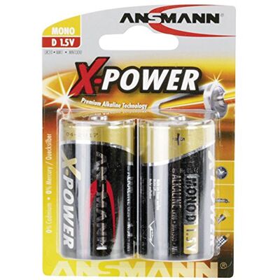 Ansmann 5015633 X-Power Super Alkaline batterij LR20 Mono D / 2 stuks Ansmann 5015633 X-Power Super Alkaline batterij LR20 Mono D / 2 stuks