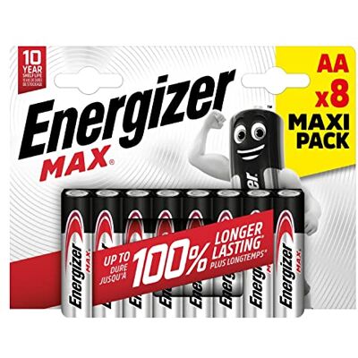 Energizer 8 stuks AA alkaline batterijen (Mignon/LR6) Energizer 8 stuks AA alkaline batterijen (Mignon/LR6)