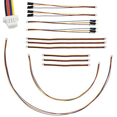 elechawk I2C Qwiic Kabel Set Stemma QT Draad Voor SparkFun Development Panelen Sensor Plaat Breakout Breadboard 4 Pin Sh1.0 Mannelijk elechawk I2C Qwiic Kabel Set Stemma QT Draad Voor SparkFun Development Panelen Sensor Plaat Breakout Breadboard 4 Pin Sh1.0 Mannelijk