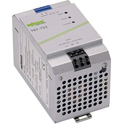 WAGO EPSITRON® ECO Power 787-722 DIN-rail voeding 24V/DC 5A 120W Aantal uitgangen: 1 WAGO EPSITRON® ECO Power 787-722 DIN-rail voeding 24V/DC 5A 120W Aantal uitgangen: 1