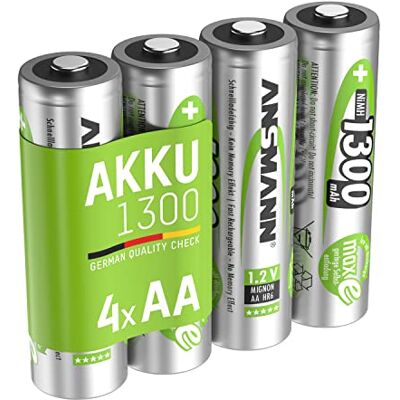 Ansmann 1 x 4 maxE NiMH rech. Bat, Mignon AA 1300 mAh, 5030792 Ansmann 1 x 4 maxE NiMH rech. Bat, Mignon AA 1300 mAh, 5030792
