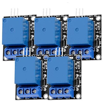 AZDelivery 5 x 1 relais 5 V KY-019 High Level Trigger Module compatibel met Arduino en Raspberry Pi met e-book AZDelivery 5 x 1 relais 5 V KY-019 High Level Trigger Module compatibel met Arduino en Raspberry Pi met e-book