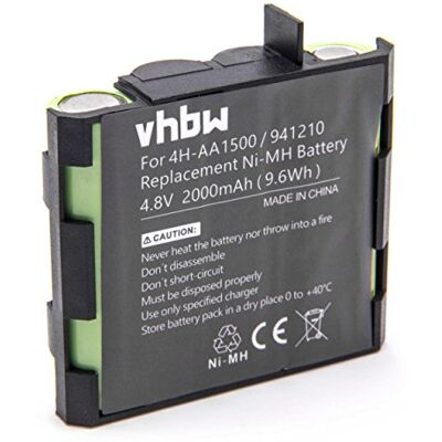 vhbw NiMH Batterij 2000 mAh voor medische apparaten, Compex Edge US, Energy, Energy Mi-Ready, Energy, Energy Mi-Ready, Fit vhbw NiMH Batterij 2000 mAh voor medische apparaten, Compex Edge US, Energy, Energy Mi-Ready, Energy, Energy Mi-Ready, Fit
