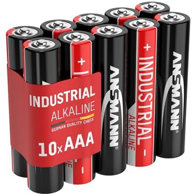 Ansmann Industrial AAA Micro 1,5 V alkalinebatterij LR3, 10 stuks Ansmann Industrial AAA Micro 1,5 V alkalinebatterij LR3, 10 stuks