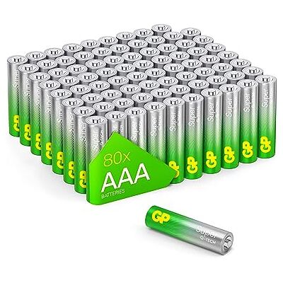 GP Super alkaline batterijen AAA Micro LR03, 1,5 V, ideaal voor de stroomvoorziening van dagelijkse apparaten de nieuwe G-Tech-technologie GP Super alkaline batterijen AAA Micro LR03, 1,5 V, ideaal voor de stroomvoorziening van dagelijkse apparaten de nieuwe G-Tech-technologie