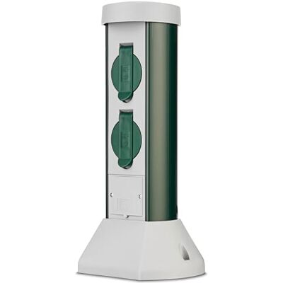 REV Ritter 0068200021 GC verticale dubbele stekkerdoos, 2 m kabel REV Ritter 0068200021 GC verticale dubbele stekkerdoos, 2 m kabel