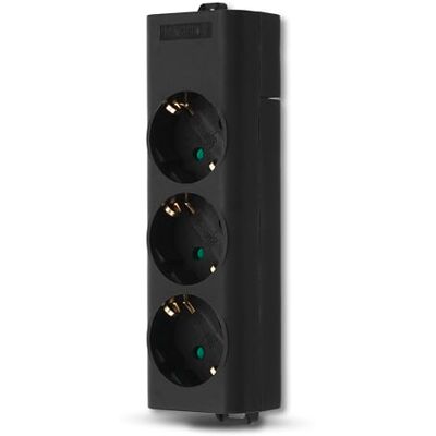 REV 3-voudige stekkerdoos zonder kabel 3680 W zwart REV 3-voudige stekkerdoos zonder kabel 3680 W zwart
