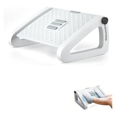 MAGIC SELECT Ergonomische voetensteun, verstelbaar onder het bureau met massagefunctie, antislip, verbetert de houding en circulatie, ideaal voor werk en thuis MAGIC SELECT Ergonomische voetensteun, verstelbaar onder het bureau met massagefunctie, antislip, verbetert de houding en circulatie, ideaal voor werk en thuis