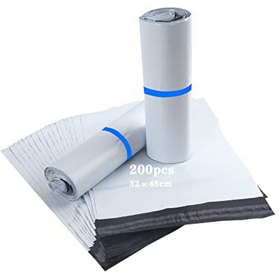HVDHYY 200 stuks Plastic Enveloppen Verzendpakket Kleding 32 cm x 45 cm C3 Witte Verpakkingen Plastic Polystyreen Zakken Verzendpakket Vinted Geschikt voor Kleding Shirt T-shirt HVDHYY 200 stuks Plastic Enveloppen Verzendpakket Kleding 32 cm x 45 cm C3 Witte Verpakkingen Plastic Polystyreen Zakken Verzendpakket Vinted Geschikt voor Kleding Shirt T-shirt