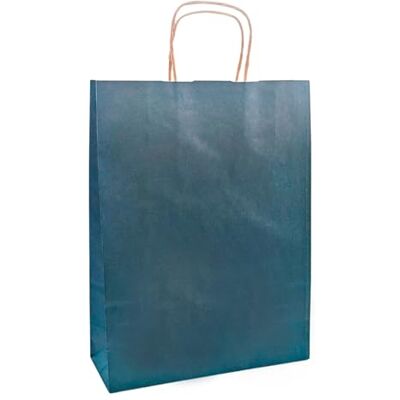 RAYLU PAPER ® 25 stuks kraftpapieren zakken met stevige handgrepen, 100% recyclebare papieren zakken voor de aankoop, lekkernijen of verjaardagscadeaus, marineblauw, pequeñas (25 x 10 x 32 cm), Navy Blauw, Pequeñas (25x10x32 cm) RAYLU PAPER ® 25 stuks kraftpapieren zakken met stevige handgrepen, 100% recyclebare papieren zakken voor de aankoop, lekkernijen of verjaardagscadeaus, marineblauw, pequeñas (25 x 10 x 32 cm), Navy Blauw, Pequeñas (25x10x32 cm)