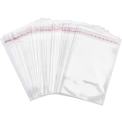 nbeads 1000 stuks transparante plastic zakken Grip Peel en stevige verpakkingstape OPP-cellofaanzakken 100 x 60 mm nbeads 1000 stuks transparante plastic zakken Grip Peel en stevige verpakkingstape OPP-cellofaanzakken 100 x 60 mm