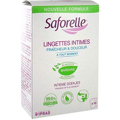 Saforelle : Individuele intieme doekjes (2 dozen met 10 doekjes in afzonderlijke zakken) (2) Saforelle : Individuele intieme doekjes (2 dozen met 10 doekjes in afzonderlijke zakken) (2)