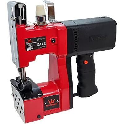 TOPWAY Zakdranger 220 V draagbare elektrische verpakking naaimachine voor weefsel/zak/rijst/slangenhuid/papier/plastic zakken, met 2 rollen garen 823514 TOPWAY Zakdranger 220 V draagbare elektrische verpakking naaimachine voor weefsel/zak/rijst/slangenhuid/papier/plastic zakken, met 2 rollen garen 823514