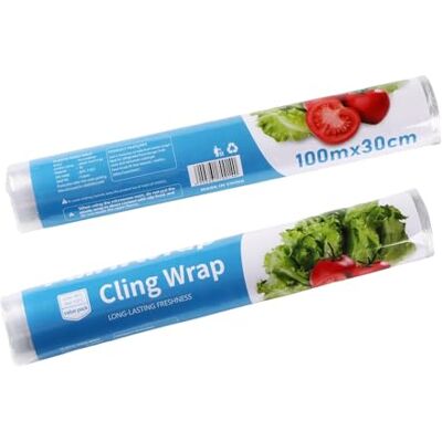 Quasziwa 2 rollen BPA-vrije en magnetronbestendige huishoudfolie (30 cm x 100 m) verlengt de versheid met luchtdichte afdichting, compatibel met dispenser stevige kunststof verpakking Quasziwa 2 rollen BPA-vrije en magnetronbestendige huishoudfolie (30 cm x 100 m) verlengt de versheid met luchtdichte afdichting, compatibel met dispenser stevige kunststof verpakking