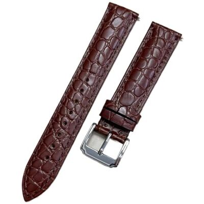 SKPVPOKOYL Bracelet de montre rétro en cuir for hommes, noir et marron, 16mm, 19mm, 24mm, bracelet de remplacement Durable et souple(Brown,19mm) SKPVPOKOYL Bracelet de montre rétro en cuir for hommes, noir et marron, 16mm, 19mm, 24mm, bracelet de remplacement Durable et souple(Brown,19mm)