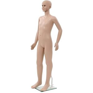 vidaXL Kindermannequin compleet lichaam met glazen voet beige 140 cm vidaXL Kindermannequin compleet lichaam met glazen voet beige 140 cm