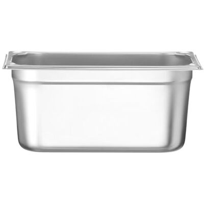 HENDI Gastronorm 806449 temperatuurbestendig van -40 °C tot 300 °C koelkast / vriezer Bain Marie stapelbaar 5,1 liter GN 1/3 325 x 176 x 150 mm roestvrij staal HENDI Gastronorm 806449 temperatuurbestendig van -40 °C tot 300 °C koelkast / vriezer Bain Marie stapelbaar 5,1 liter GN 1/3 325 x 176 x 150 mm roestvrij staal