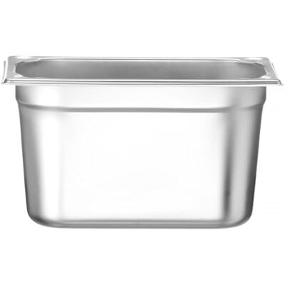 HENDI Gastronorm-bak, GN 1/4, hittebestendigheid -40 °C tot 300 °C, te gebruiken in convectieovens, koelkasten, waterbaden, chafing schijven, 4 l, 265 x 162 (h) 150 mm, roestvrij staal HENDI Gastronorm-bak, GN 1/4, hittebestendigheid -40 °C tot 300 °C, te gebruiken in convectieovens, koelkasten, waterbaden, chafing schijven, 4 l, 265 x 162 (h) 150 mm, roestvrij staal