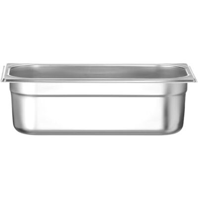 HENDI Gastronorm-bak, GN 1/3, hittebestendigheid -40 °C tot 300 °C, te gebruiken in convectieovens, koelkasten, waterbaden, chafing schijven, 4 l, 325 x 176 x 100 mm, roestvrij staal HENDI Gastronorm-bak, GN 1/3, hittebestendigheid -40 °C tot 300 °C, te gebruiken in convectieovens, koelkasten, waterbaden, chafing schijven, 4 l, 325 x 176 x 100 mm, roestvrij staal