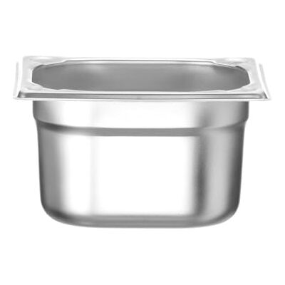 HENDI Gastronorm-bak, GN 1/6, hittebestendigheid -40 °C tot 300 °C, te gebruiken in convectieovens, koelkasten, waterbaden, chafing schijven, 1,6 l, 176 x 162 x 162 x 100 mm, roestvrij staal HENDI Gastronorm-bak, GN 1/6, hittebestendigheid -40 °C tot 300 °C, te gebruiken in convectieovens, koelkasten, waterbaden, chafing schijven, 1,6 l, 176 x 162 x 162 x 100 mm, roestvrij staal