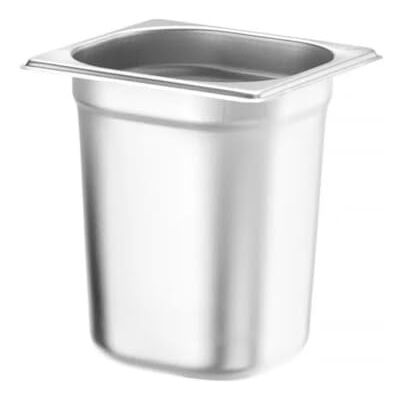 HENDI Gastronorm-bak, GN 1/6, hittebestendigheid -40 °C tot 300 °C, te gebruiken in convectieovens, koelkasten, waterbaden, chafing schijven, 3,4 l, 176 x 162 x 200 mm, roestvrij staal HENDI Gastronorm-bak, GN 1/6, hittebestendigheid -40 °C tot 300 °C, te gebruiken in convectieovens, koelkasten, waterbaden, chafing schijven, 3,4 l, 176 x 162 x 200 mm, roestvrij staal