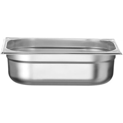 HENDI Gastronorm-bak, GN 1/2, hittebestendigheid -40 °C tot 300 °C, te gebruiken in convectieovens, koelkasten, waterbaden, chafing schijven, 6,5 l, 325 x 265 x 100 mm, roestvrij staal HENDI Gastronorm-bak, GN 1/2, hittebestendigheid -40 °C tot 300 °C, te gebruiken in convectieovens, koelkasten, waterbaden, chafing schijven, 6,5 l, 325 x 265 x 100 mm, roestvrij staal