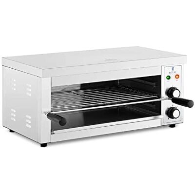 Royal Catering RCPES-280 Professionele keukensalamander, elektrische oven (2500 W, 50 300 °C, 0 30 min, opvangbak, roestvrij staal) Royal Catering RCPES-280 Professionele keukensalamander, elektrische oven (2500 W, 50 300 °C, 0 30 min, opvangbak, roestvrij staal)