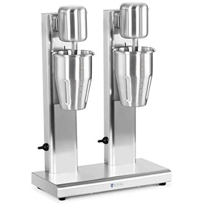 Royal Catering RCPMS-160S Proteïnedrankmixer Milkshake apparaat (160 W, 2 x 1 l, 15.000 tpm, 2 snelheden, behuizing/roerders/containers: roestvrij staal) Royal Catering RCPMS-160S Proteïnedrankmixer Milkshake apparaat (160 W, 2 x 1 l, 15.000 tpm, 2 snelheden, behuizing/roerders/containers: roestvrij staal)