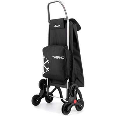 Rolser I-Max Thermo Zen 6 wielen boodschappentrolley voor traplopen, zwart Rolser I-Max Thermo Zen 6 wielen boodschappentrolley voor traplopen, zwart