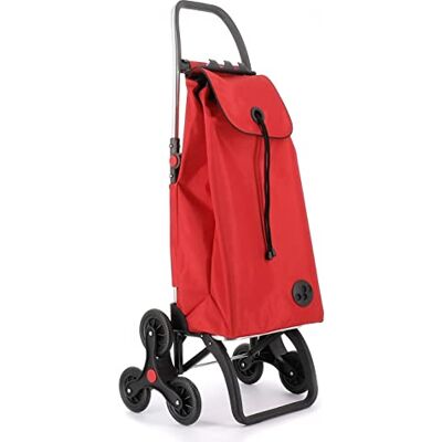 Rolser I-Max MF Boodschappentrolley met 6 wielen, inklapbaar, rood Rolser I-Max MF Boodschappentrolley met 6 wielen, inklapbaar, rood