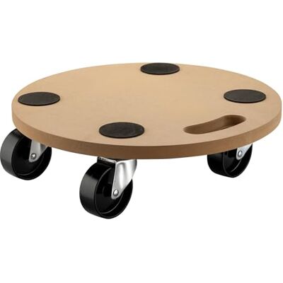 WilTec Transportwagen met wielen voor meubels, zware belasting, MDF-plaat, 380 mm, 250 kg, verhuizing WilTec Transportwagen met wielen voor meubels, zware belasting, MDF-plaat, 380 mm, 250 kg, verhuizing