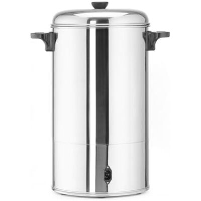 HENDI Koffiepercolator, enkelwandig, geïntegreerd filterreservoir, kraan zonder drip, voor grof gemalen koffie, geen papieren filter nodig, 10 l, 230 V, 1500 W, 387 x 275 x 530 mm, roestvrij staal 18/0 HENDI Koffiepercolator, enkelwandig, geïntegreerd filterreservoir, kraan zonder drip, voor grof gemalen koffie, geen papieren filter nodig, 10 l, 230 V, 1500 W, 387 x 275 x 530 mm, roestvrij staal 18/0