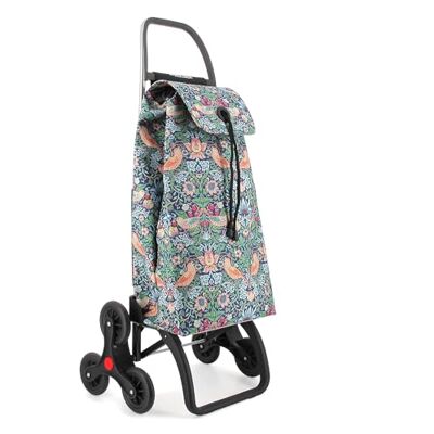 Rolser I-Max William Morris Winkelwagen met 6 wielen, traplopen Birds Rolser I-Max William Morris Winkelwagen met 6 wielen, traplopen Birds